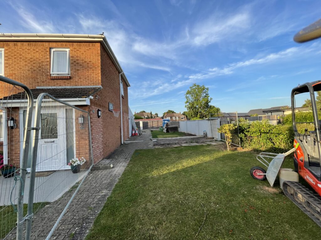 Newly built two-story house with landscaped garden in Bristol